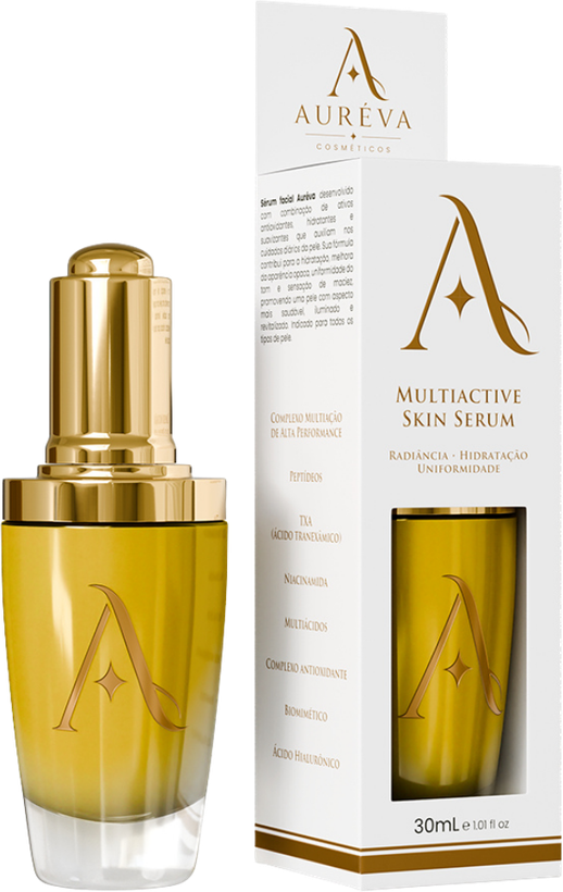 Multiactive Skin Serum Ayvellie com embalagem